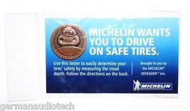 Michelin Tire Tread Depth Novelty Measuring Tool Gauge Coin Token New MDP44060 - £6.30 GBP