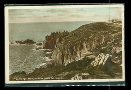 Vintage RPPC Postcard Lands End Last House Cornwall England 1938 Postal ... - £15.71 GBP