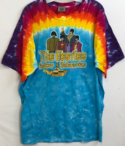 The Beatles 2005 Tie Dye Yellow Submarine Blue John Paul Ringo George T-Shirt - £70.47 GBP