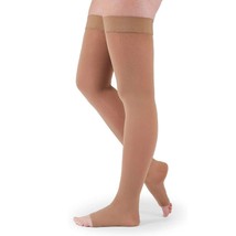 Medi Assure Thigh High, Open Toe, w/Silicone Top-Band, (Size: L) 20-30mm... - $43.65