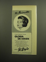 1960 Hotel St. Regis Advertisement - The Maisonette Gloria De Haven - $14.99