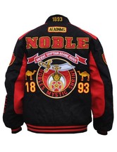 NOBLE SHRINER Fraternity Race Jacket Freemason Prince Hall Shriner Jacket - £87.92 GBP