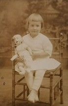 RPPC Little Girl Rachel with Krammer &amp; Reinhardt Doll Allegheny Pa Postcard AA1 - £23.73 GBP