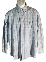 RALPH LAUREN BLAKE Men&#39;s Long Sleeve Button Down Shirt Blue Large - $16.92