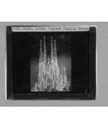 Gaudi Antoni Sagrade Familia transe Magic Lantern 4 X 3 1/4 glass slide - £14.94 GBP