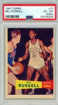 1957 Topps Bill Russell Rookie #77 PSA 6 (MC) P1308 - £7,785.36 GBP