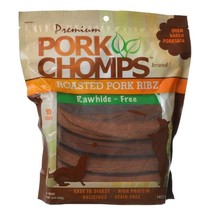 Pork Chomps Roasted Pork Ribz Dog Treats - 10 count - £25.40 GBP