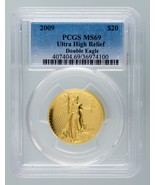 2009 Ultra Alto Sollievo Doppio Aquila Oro PCGS Selezionato MS69 W/Box E... - $6,556.76 CAD