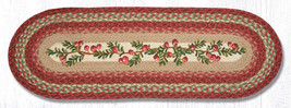 Earth Rugs OP-390 Cranberries Oval Patch Runner 13&quot; x 36&quot; - £35.03 GBP