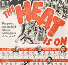 1943 The Heat Is On Mae West Movie Xavier Cugat Advertisement WW2 Era DW... - $39.99