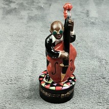 Enesco Parastone All That Jazz Double Bass Guitar Player Porcelain Hinge... - $23.38