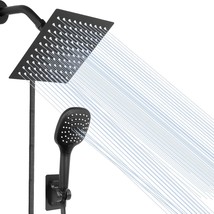 The Nearmoon Sq\. Shower Head Set Comes With A Shower Head, Hose, And Three - $42.30