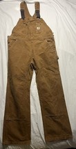 Carhartt Double Knee Duck Bibs Overalls Women’s 14x32 Brown WR006 BRN - $50.00