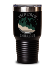 Keep Calm and Chill Out, black Tumbler 30oz. Model 60071  - £23.96 GBP