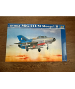 Original 2001 Trumpeter 02219 Mig-21 UM Mongol B Fighter 1/32 Scale Mode... - $69.29