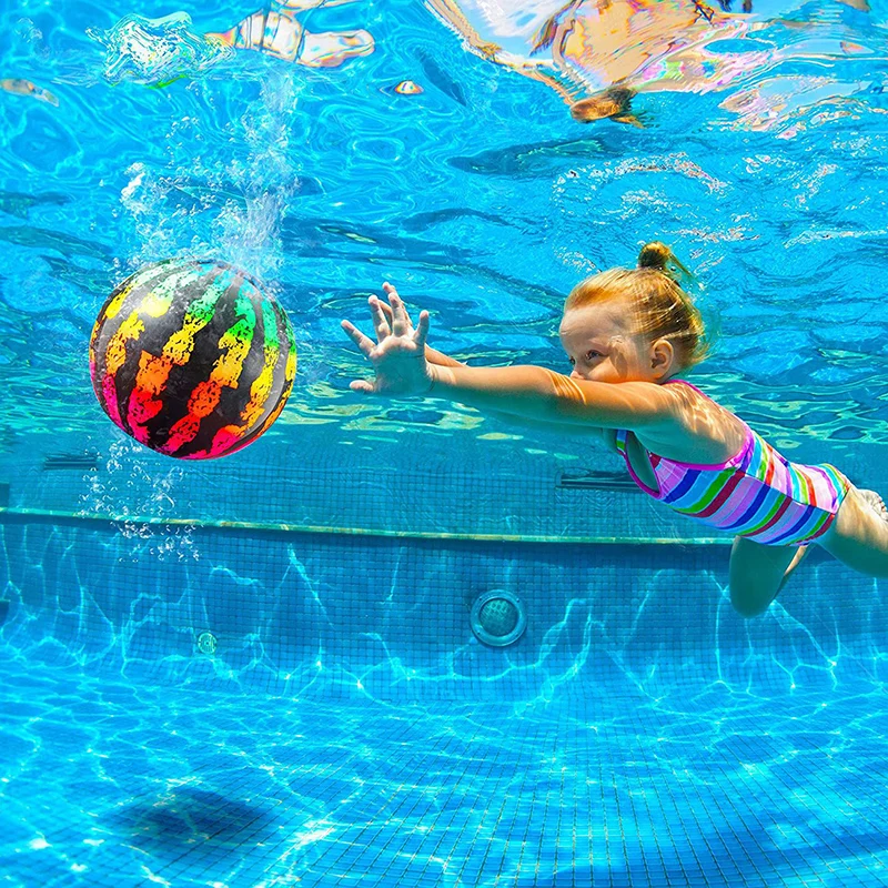 Colorful Underwater Inflatable Ball Funny Swimming Pool Play Beach Sport Toy - £15.89 GBP