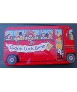 ~~ Vintage Metal Pen/Pencil Box &quot;Good Luck Band&quot; ~~ Very Good Condition ~~ - £4.79 GBP