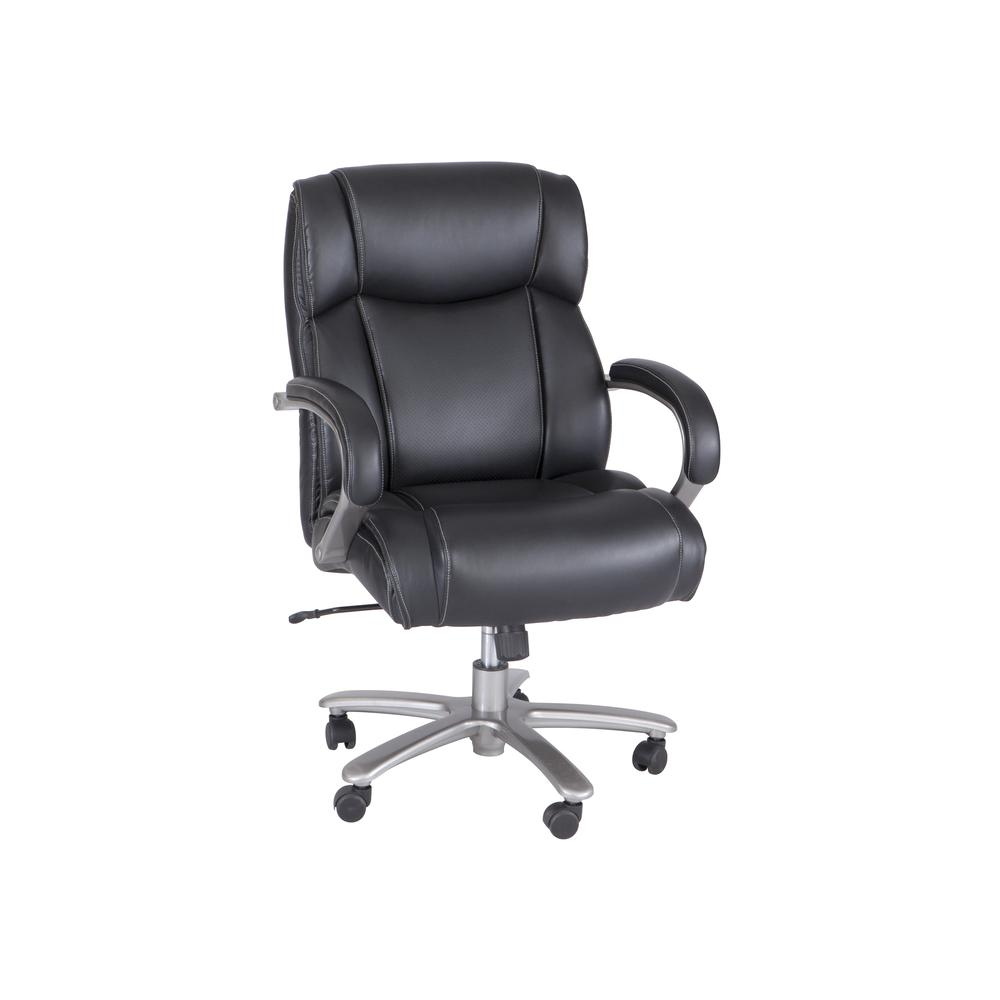 Big & Tall Mid-Back Chairs, 400 lb. Capacity, Black - $534.99