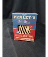 1940s 1950s PENLEY&#39;s KANT ROLL Clothespins Wooden Clothes Pins, West Par... - $14.37