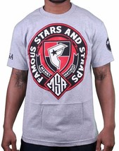 Famous Stars &amp; Straps X Msa Onore Manny Santiago Skate Grigio T-Shirt Nwt - £12.09 GBP