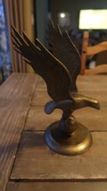 Vintage Large Brass American Eagle Desk Decor 11 x 6 inches - £45.04 GBP