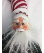 Thin Xmas Santa elf Red Felt Santa Doll 22” skinny - $40.68 CAD