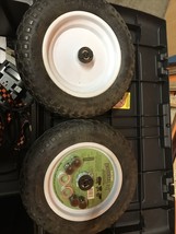 2 Qty Marathon Replacement Wheels 14.5 in Flat Free Universal Wheelbarro... - £59.35 GBP