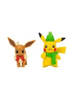 Pokemon Holiday 2022 Christmas Battle Figure Pack, Eevee &amp; Pikachu - £15.67 GBP