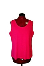 Studio Works Woman Tank Top Fuchsia Women Sleeveless Plus Size 1X - $13.87