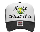 It Is What It Is Hat Cap Vintage Trucker Style Mesh Snapback Foam Front - $19.79