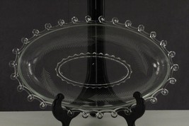 Vintage Heisey Crystal Elegant Glass Lariat Pattern Fern Spray Oval Bowl 13.25&quot; - £24.89 GBP