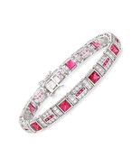7.35 ct. t.w. Simulated Ruby and 2.30 ct. t.w. - £339.43 GBP