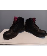 Brahma Women&#39;s Black &amp; Pink Lace Up Round Steel Toe Ankle Work Boot Size 8 - $328.03 MXN