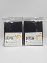 Neenah Creative Collection Folded Card &amp; Envelope Sets Black 10 Count - ... - $14.99