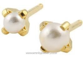 New System 75 Personal Piercer 2 mm Gold White Tiffany Pearl Includes Af... - £9.57 GBP
