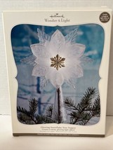 NEW Hallmark Wonder &amp; Light Snowflake Christmas Tree Topper Needs Magic ... - £22.30 GBP