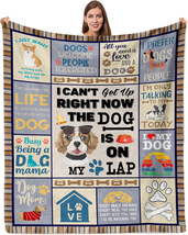  Dog Mom Throw Blanket - 50x60&quot; Gift for Dog Lovers - $40.11