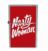 Nasty Woman Flip Top Oil Lighter R1 Smoking Cigarette Silver Case Included - £7.12 GBP