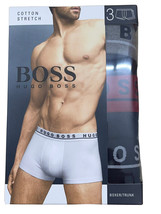 Hugo Boss Boxer Pack of 3Trunk Cotton Stretch 50492302 , Multicolor, Size: Large - £35.56 GBP