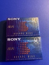 Sony Blank Cassette Tape 90 Minutes HiFi Normal Bias Type 2 Pack New SEALED - £9.41 GBP
