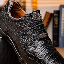 Vulcan genuine alligator sneakers Black image 8