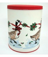 Potpourri Press Country Christmas Canadian Geese Tin Canister 7.5&quot; x 6&quot; ... - $13.16