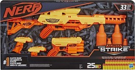 Nerf Alpha Strike Battalion Set with 4 Blasters and 25 Darts Included Ages 8+ - £23.18 GBP