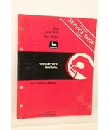 John Deere 34G 44G Gas Grill SER #450,000- Operators Manual OM-TY20550 I... - $10.75