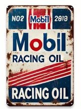Mobil Rectangular Gas Gasoline Oil  Aluminum Retro Remake Sign Station 1... - $34.84 CAD