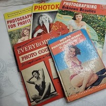 VTG 1950s Instructional Photography Book Lot Figure Women Beauty Glamor More  - £25.83 GBP