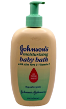 VTG 1996 Johnson&#39;s Moisturizing Baby Bath with Aloe Vera &amp; Vitamin E - 1... - $29.99