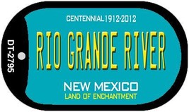Rio Grande River Teal New Mexico Novelty Metal Dog Tag Necklace DT-2795 - £12.54 GBP
