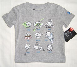 Under Armour UA T-Shirt Boy Size 12M 12 Months Gray - $12.30 CAD