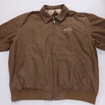 Winner Mate Apache Wells Men's Brown Windbreaker Bomber Jacket Full Zip Size 2XL image 12